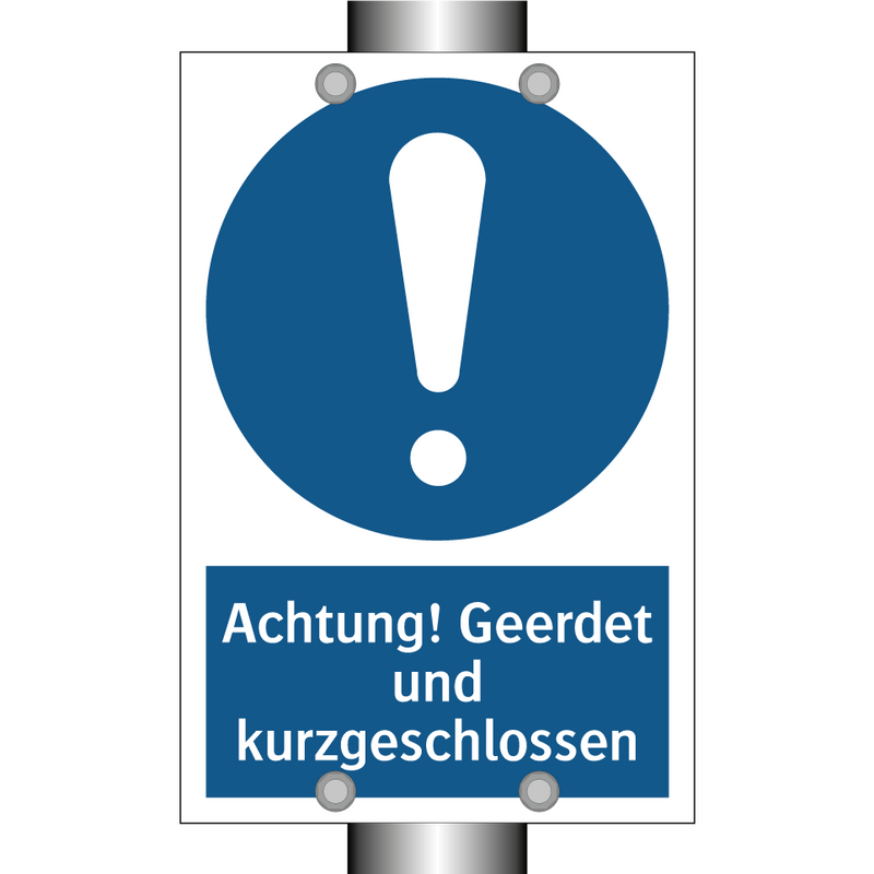 Achtung! Geerdet und kurzgeschlossen