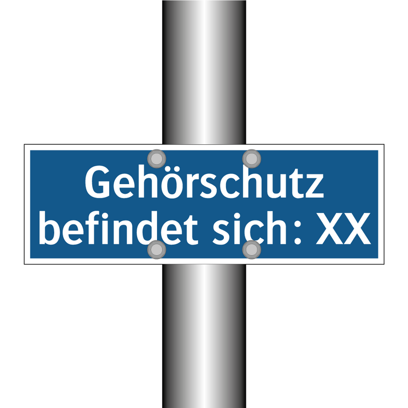 Gehörschutz befindet sich: XX