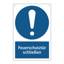 Feuerschutztür schließen