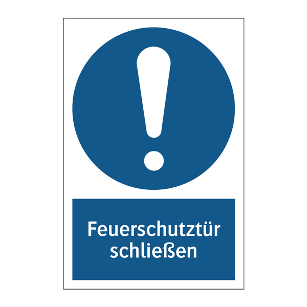 Feuerschutztür schließen