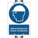 Baustellenbereich Helme erforderlich
