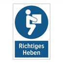 Richtiges Heben