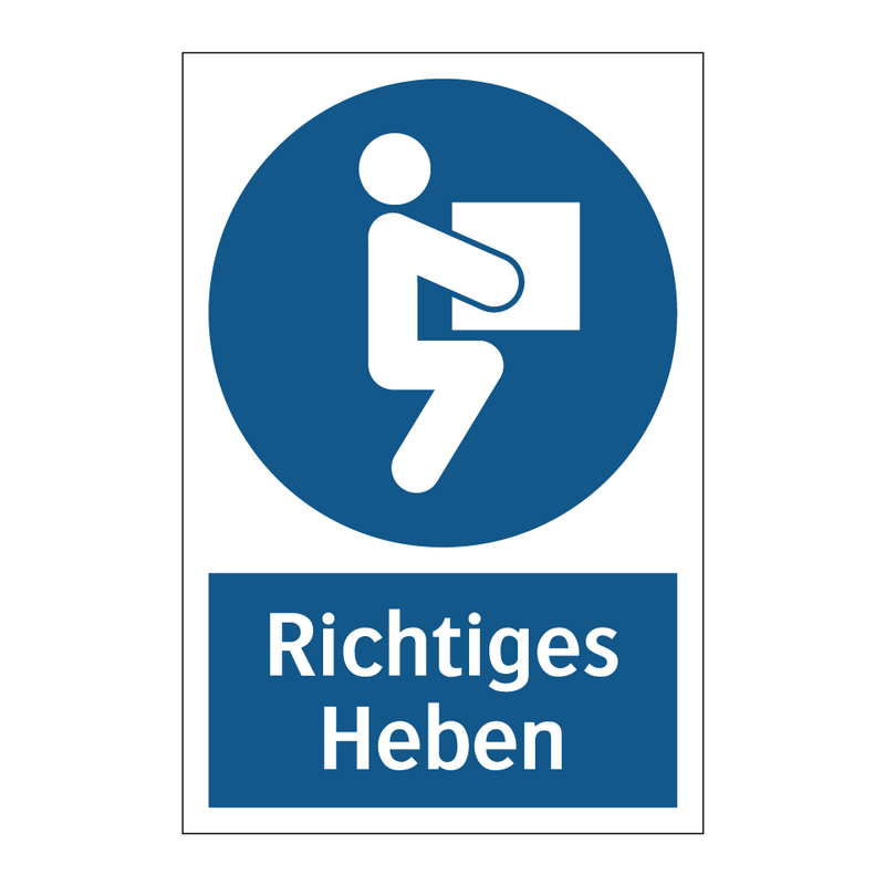 Richtiges Heben