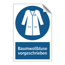 Baumwollbluse vorgeschrieben