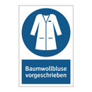 Baumwollbluse vorgeschrieben