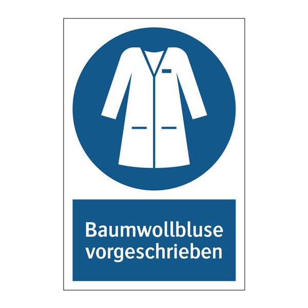 Baumwollbluse vorgeschrieben