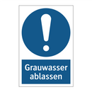 Grauwasser ablassen