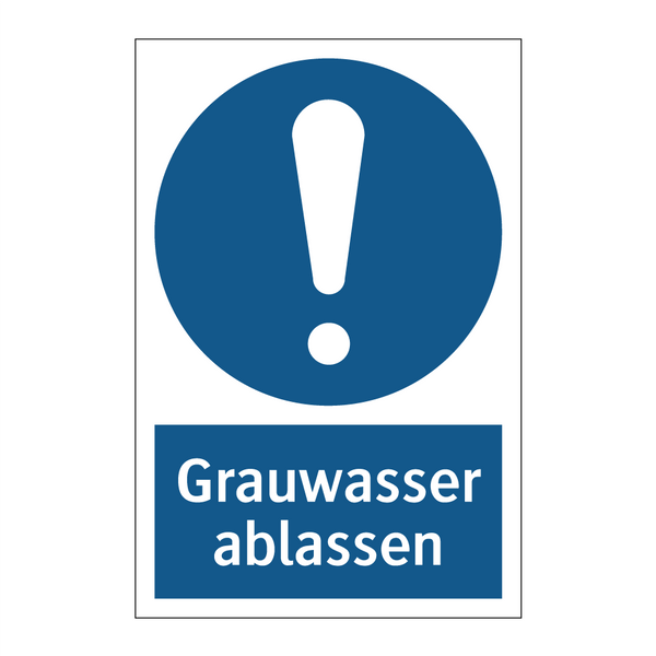 Grauwasser ablassen