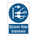 Strom hier trennen