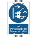 Vor Wartungsarbeiten Strom abschalten