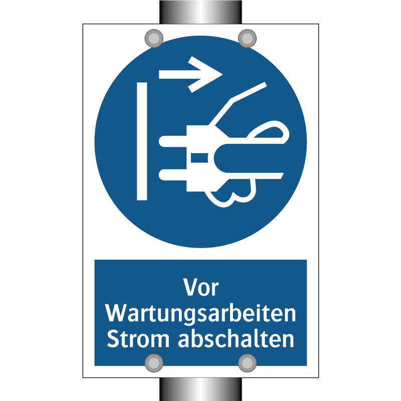 Vor Wartungsarbeiten Strom abschalten