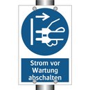 Strom vor Wartung abschalten