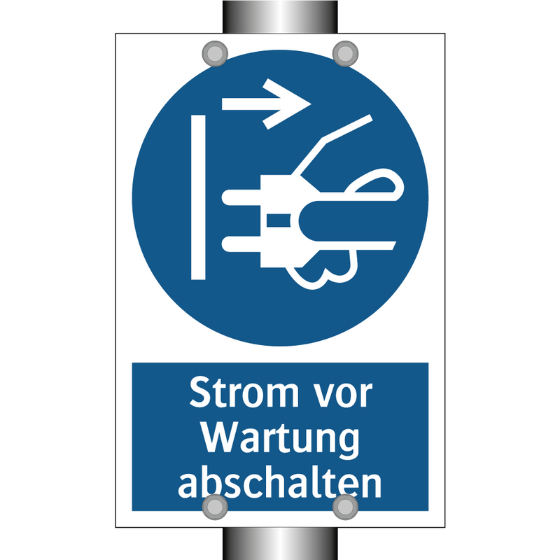Strom vor Wartung abschalten