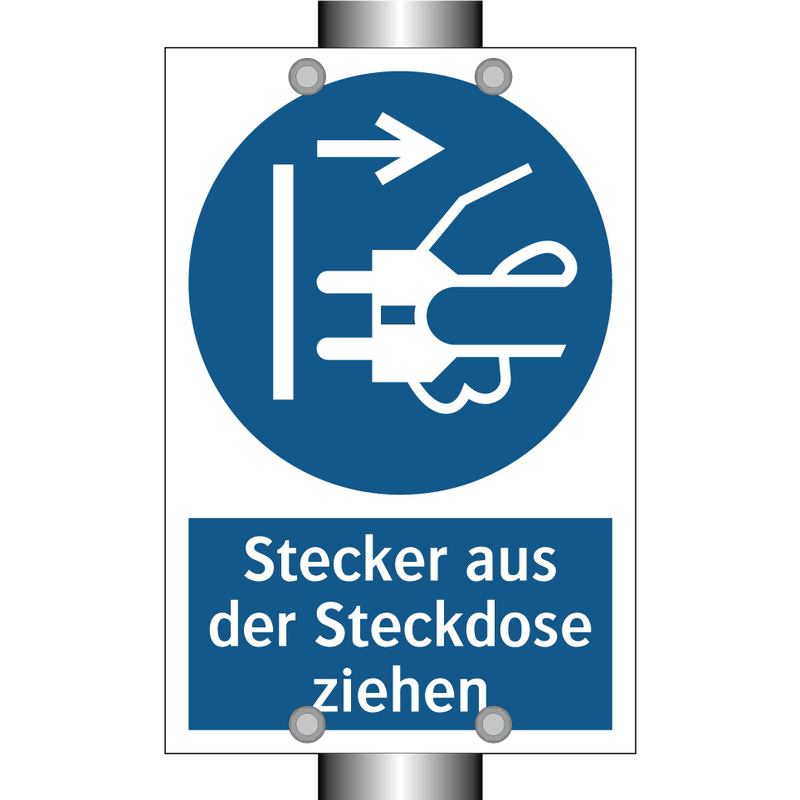 Stecker aus der Steckdose ziehen