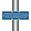 ELTERNAUFSICHT Bitte beachten Sie, dass trotz vorhandener Badeaufsicht grundsätzlich Erziehungs- und Begleitpersonen die Pflicht zur aktiven Aufsicht haben. Vielen Dank