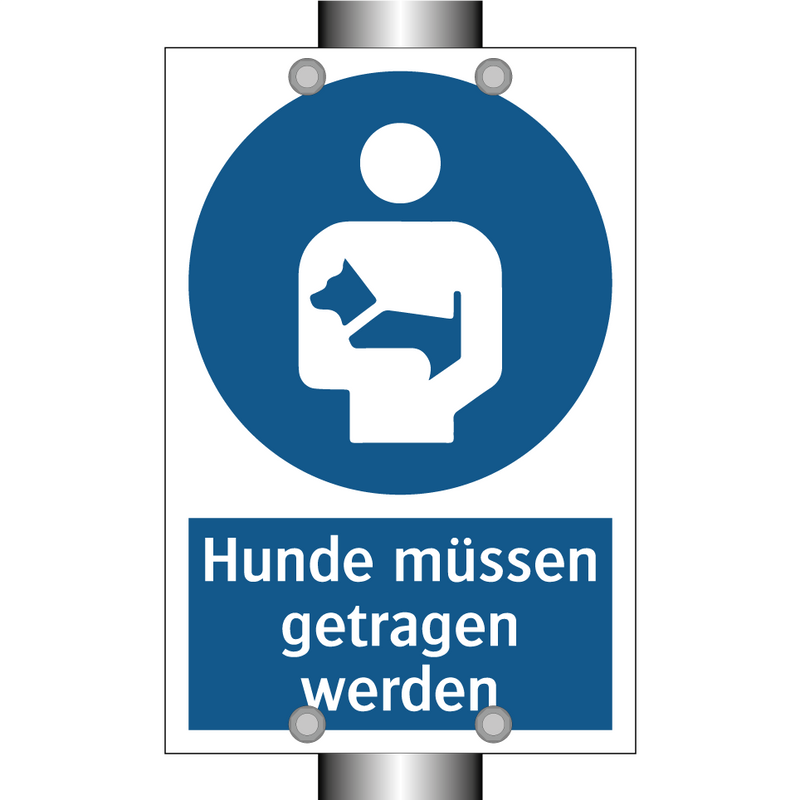 Hunde müssen getragen werden