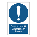 Feuerschutztür Geschlossen halten