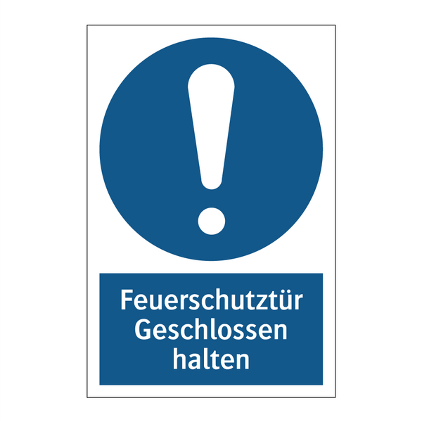 Feuerschutztür Geschlossen halten