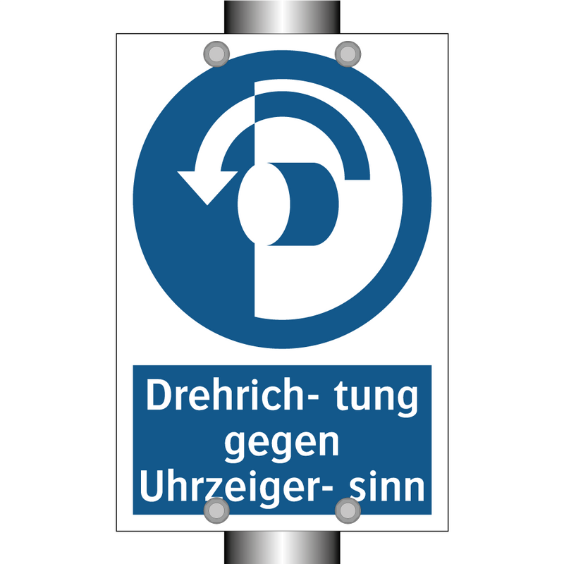 Drehrich- tung gegen Uhrzeiger- sinn