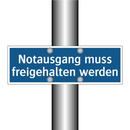 Notausgang muss freigehalten werden