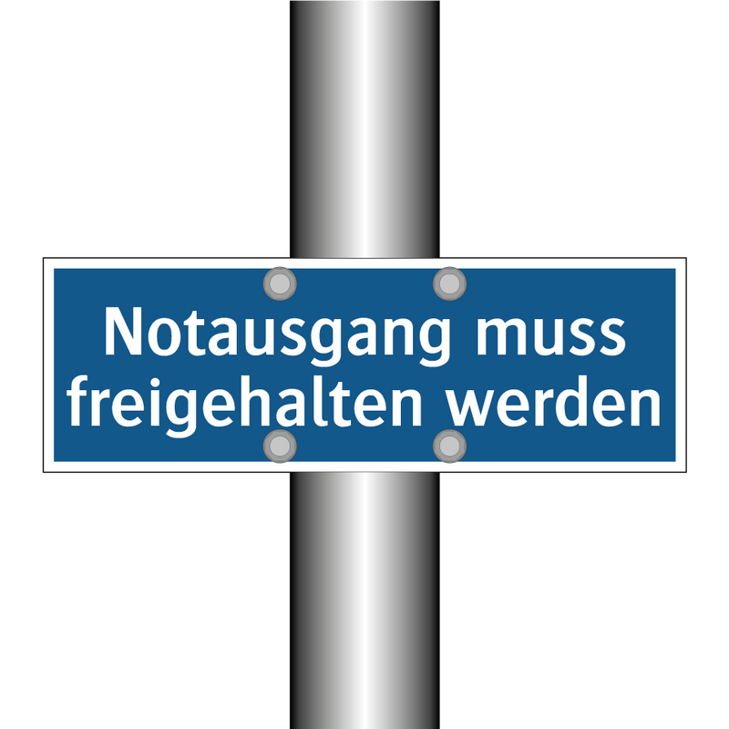 Notausgang muss freigehalten werden