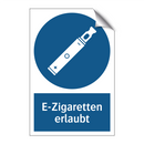 E-Zigaretten erlaubt