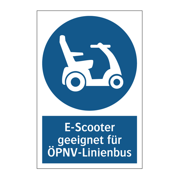E-Scooter geeignet für ÖPNV-Linienbus