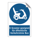 E-Scooter geeignet für öffentliche Verkehrslinie Bus
