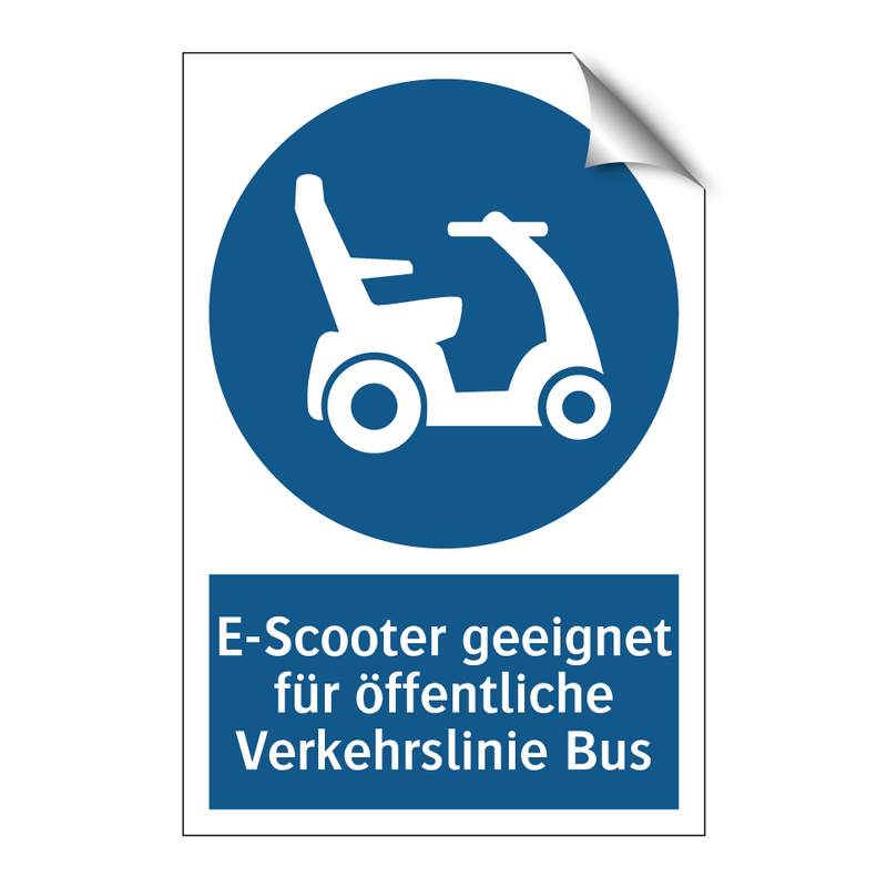 E-Scooter geeignet für öffentliche Verkehrslinie Bus