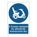 E-Scooter geeignet für öffentliche Verkehrslinie Bus