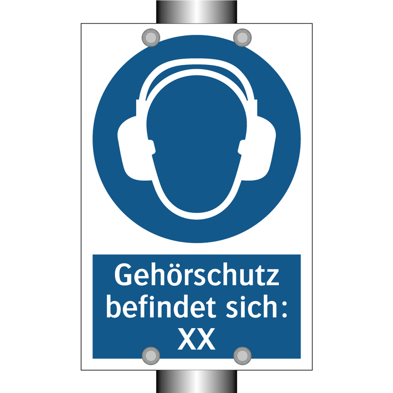 Gehörschutz befindet sich: XX
