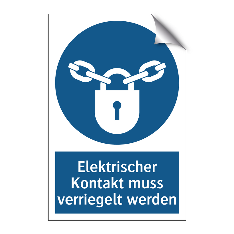 Elektrischer Kontakt muss verriegelt werden