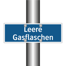 Leere Gasflaschen