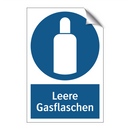 Leere Gasflaschen