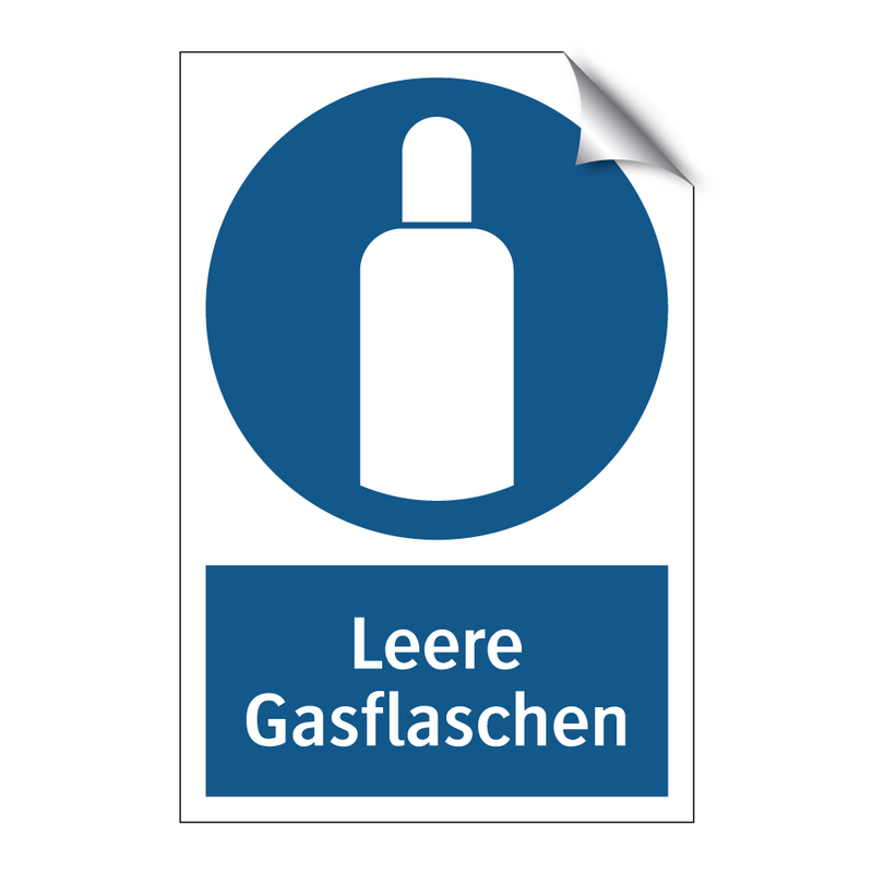 Leere Gasflaschen