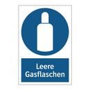 Leere Gasflaschen