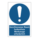 Geschlossener Raum funkenfreie Werkzeuge erforderlich