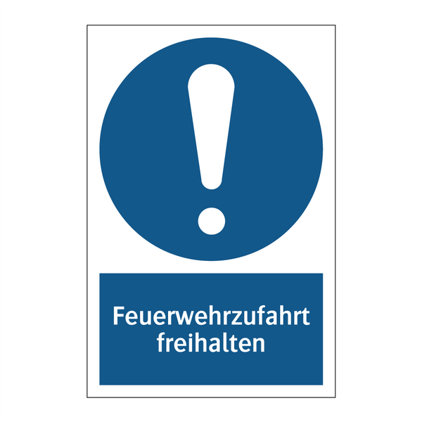 Feuerwehrzufahrt freihalten