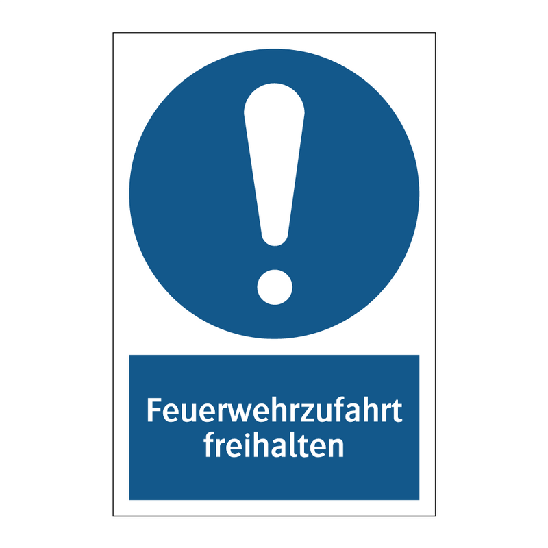 Feuerwehrzufahrt freihalten