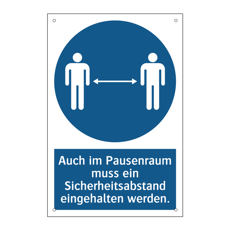 Auch im Pausenraum muss ein Sicherheitsabstand eingehalten werden.