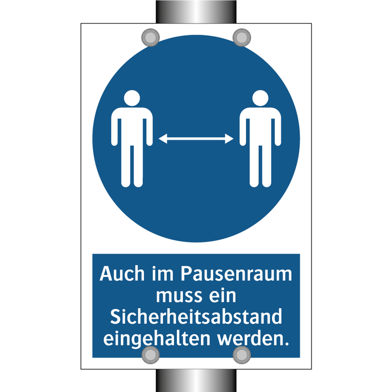 Auch im Pausenraum muss ein Sicherheitsabstand eingehalten werden.