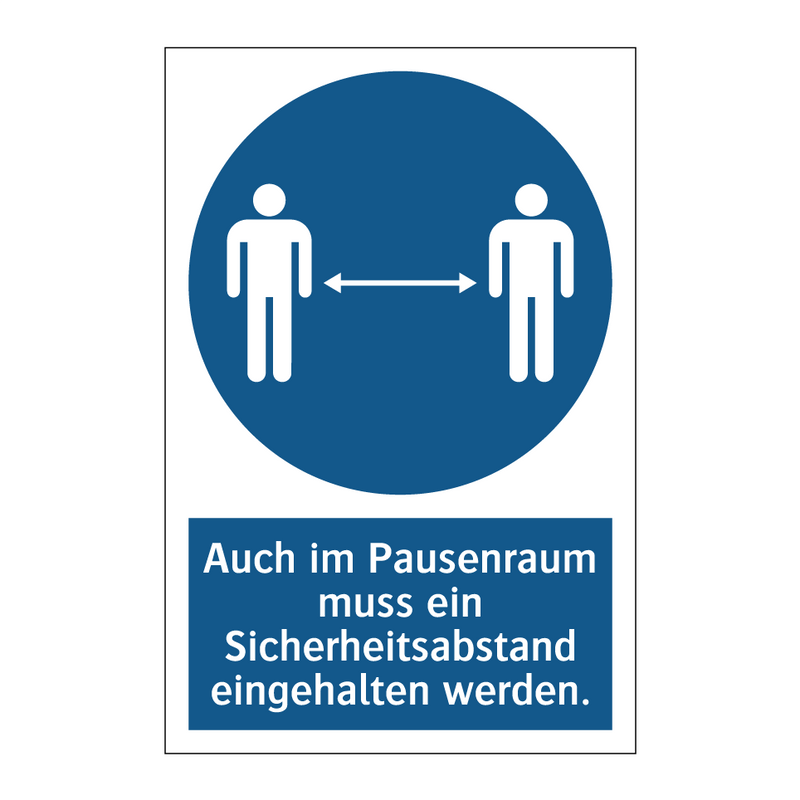 Auch im Pausenraum muss ein Sicherheitsabstand eingehalten werden.