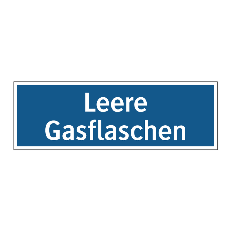 Leere Gasflaschen