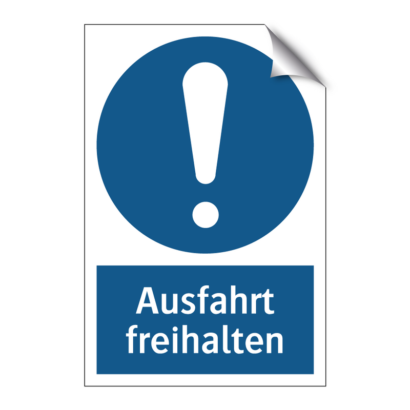 Ausfahrt freihalten