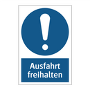 Ausfahrt freihalten