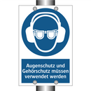 Augenschutz und Gehörschutz müssen verwendet werden