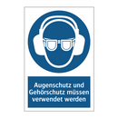 Augenschutz und Gehörschutz müssen verwendet werden