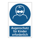 Augenschutz für Kinder erforderlich