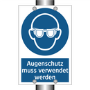 Augenschutz muss verwendet werden
