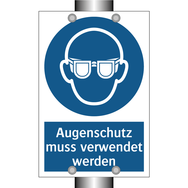 Augenschutz muss verwendet werden